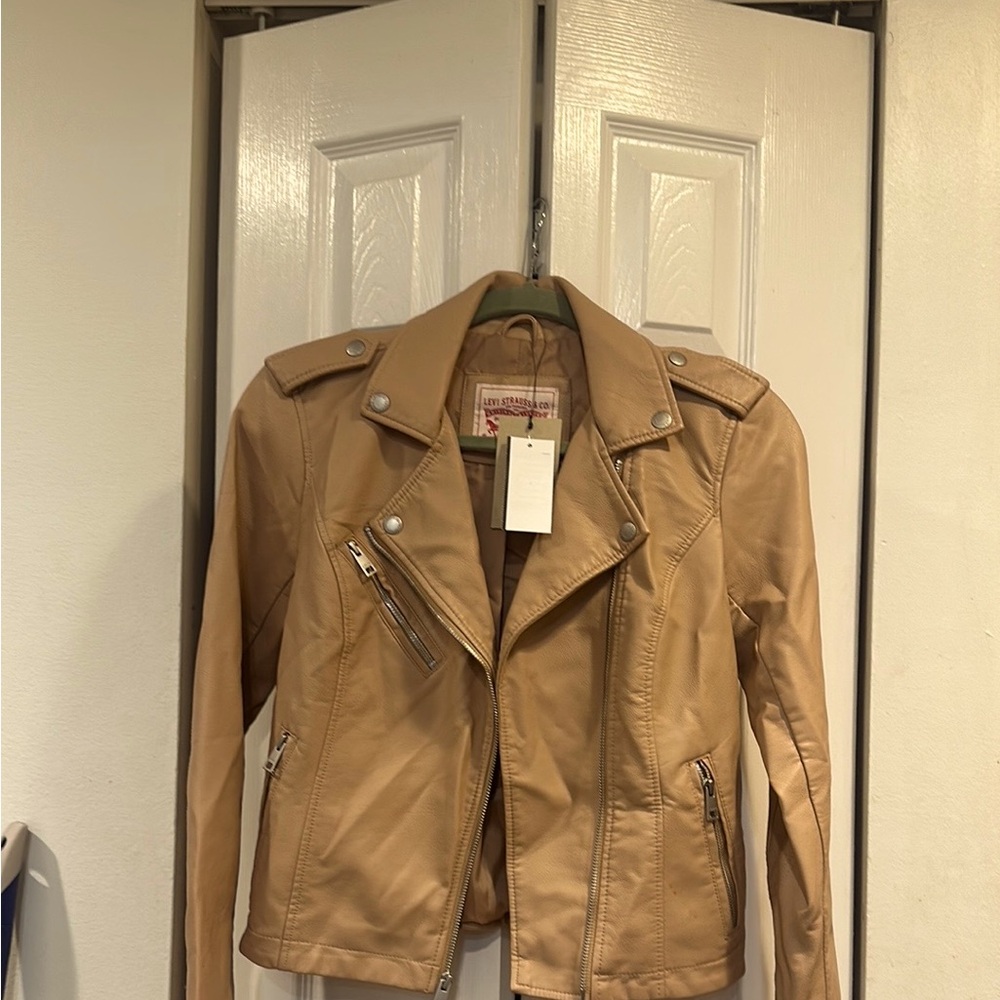 Levi’s faux leather bomber